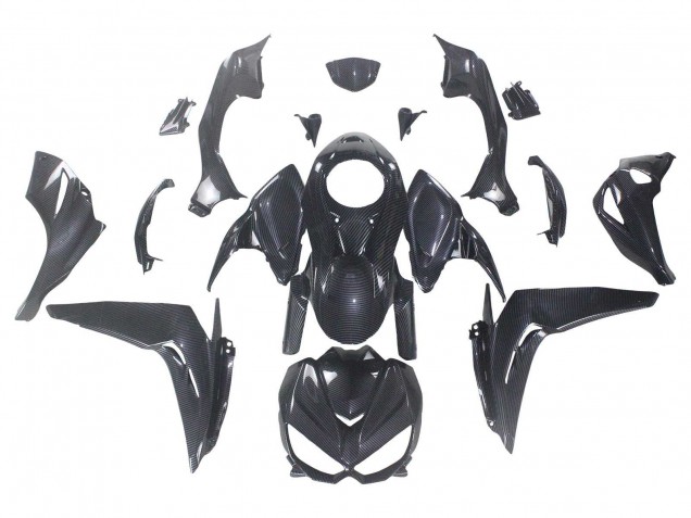 Großhandel Kawasaki Z1000 Motorrad Verkleidung 2014-2019 - Schwarze Carbonfaser
