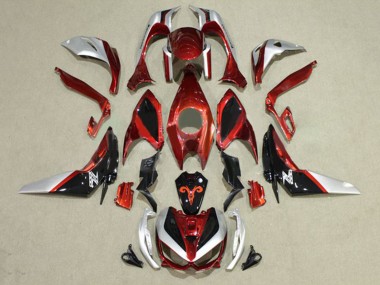 Großhandel Kawasaki Z1000 Motorrad Verkleidung 2014-2019 - Rot Silber Schwarz