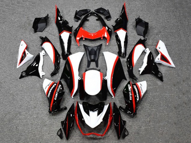 Großhandel Kawasaki Z1000 Motorrad Verkleidung 2014-2019 - Glanzendes Schwarz Weiss Rot