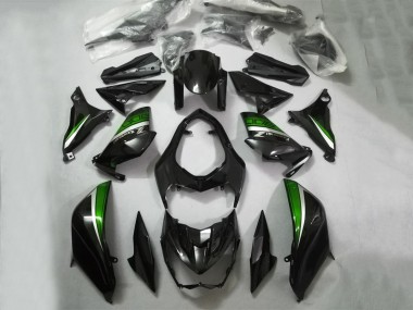 Großhandel Kawasaki Z800 Motorrad Verkleidung 2013-2018 - Glanzendes Schwarz Grun Silber