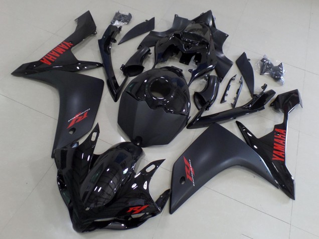 Großhandel Yamaha YZF R1 Motorrad Verkleidung 2007-2008 - Glanzendes Schwarz Matt Schwarz Rot