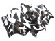 Großhandel Kawasaki ZX12R Motorrad Verkleidung 2000-2001 - Glanzendes Schwarz Weiss Elf Schnee