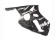 Großhandel Kawasaki ZX12R Motorrad Verkleidung 2000-2001 - Glanzendes Schwarz Weiss Elf Schnee