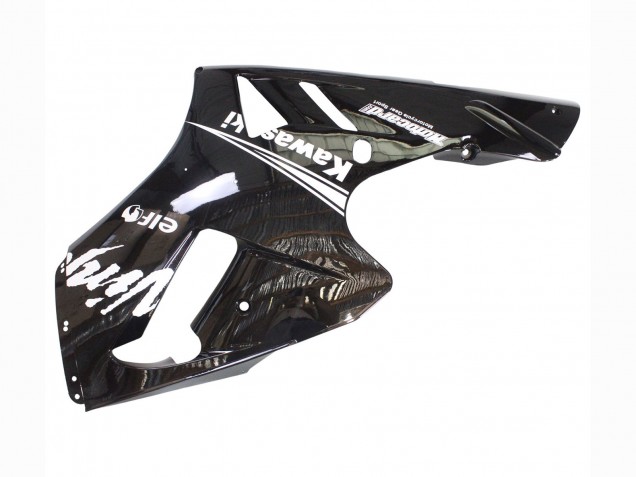 Großhandel Kawasaki ZX12R Motorrad Verkleidung 2000-2001 - Glanzendes Schwarz Weiss Elf Schnee