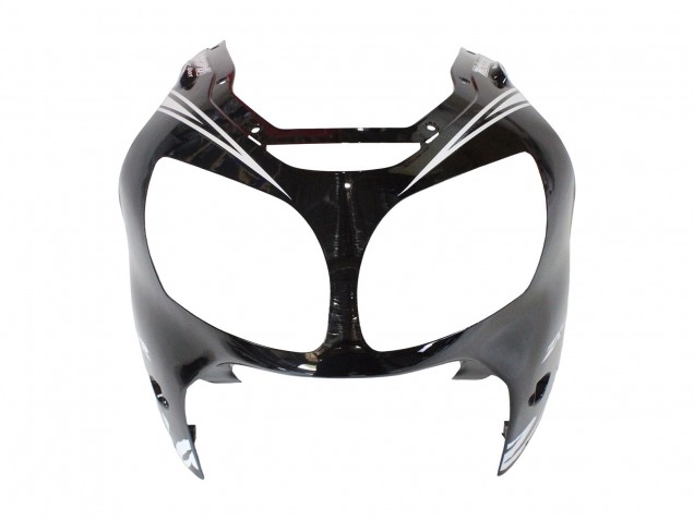 Großhandel Kawasaki ZX12R Motorrad Verkleidung 2000-2001 - Glanzendes Schwarz Weiss Elf Schnee