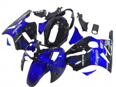 Großhandel Kawasaki ZX12R Motorrad Verkleidung 2000-2001 - Glanzendes Schwarz Blau Monster