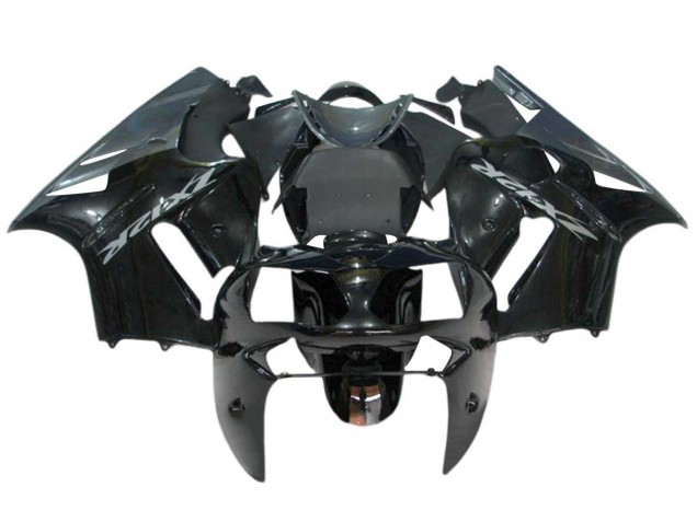 Großhandel Kawasaki ZX12R Motorrad Verkleidung Kit 2000-2001 - Glanzendes Schwarz
