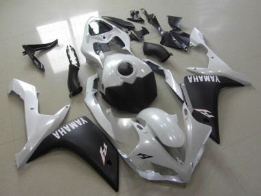Großhandel Yamaha YZF R1 Motorrad Verkleidung 2007-2008 - Weiss Matt Schwarz