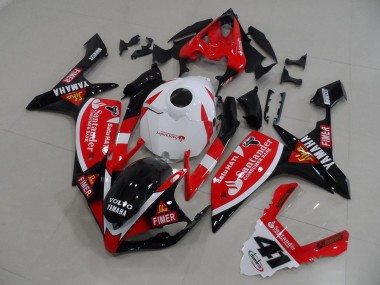 Großhandel Yamaha YZF R1 Motorrad Verkleidung 2007-2008 - Rot Weiss Schwarz Volvo Fimer Santunder