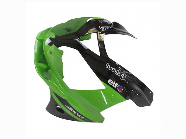 Großhandel Kawasaki ZX12R Motorrad Verkleidung 2002-2006 - Grun Glanzendes Schwarz Elf Touch4 Monster