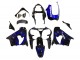 Großhandel Kawasaki ZX9R Motorrad Verkleidung 2000-2001 - Glanzendes Schwarz Blau Flamme Weiss
