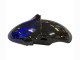 Großhandel Kawasaki ZX9R Motorrad Verkleidung 2000-2001 - Glanzendes Schwarz Blau Flamme Weiss