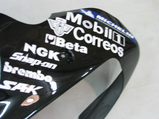 Großhandel Kawasaki ZX9R Motorrad Verkleidung 2000-2001 - Glanzendes Schwarz Weiss West