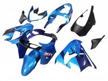 Großhandel Kawasaki ZX9R Motorrad Verkleidung 2000-2001 - Blau Schwarz
