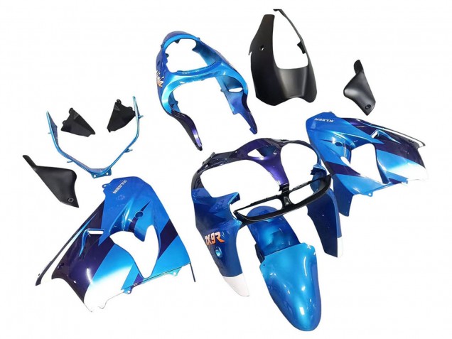 Großhandel Kawasaki ZX9R Motorrad Verkleidung 2000-2001 - Blau Schwarz