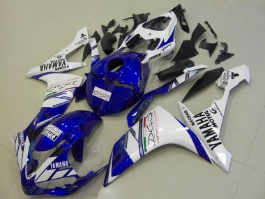 Großhandel Yamaha YZF R1 Motorrad Verkleidung 2007-2008 - Weiss Blau Becker Motul