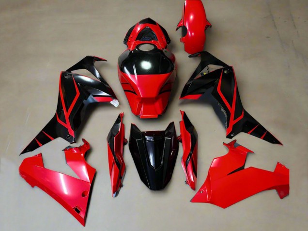 Großhandel Honda CBR650R Motorrad Verkleidung 2019-2020 - Rot Glanzendes Schwarz Streifen