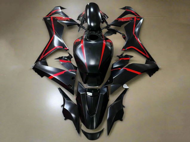 Großhandel Honda CBR650R Motorrad Verkleidung 2019-2020 - Glanzendes Schwarz Rot Streifen