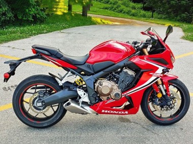 Großhandel Honda CBR650R Motorrad Verkleidung 2019-2020 - Rot Weiss Schwarz Streifen