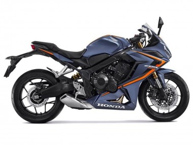 Großhandel Honda CBR650R Motorrad Verkleidung 2021-2023 - Matt Dunkel Blau Orange Schwarz