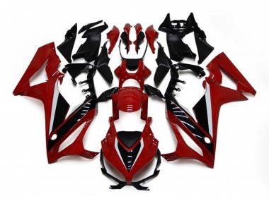 Großhandel Honda CBR650R Motorrad Verkleidung 2021-2023 - Kastanienbraun Rot Glanzendes Schwarz