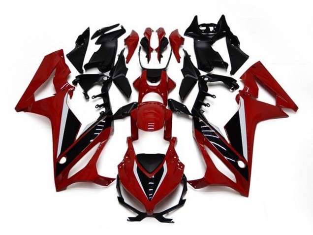 Großhandel Honda CBR650R Motorrad Verkleidung 2021-2023 - Kastanienbraun Rot Glanzendes Schwarz