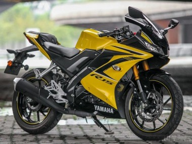 Großhandel Yamaha YZF R15 Motorrad Verkleidung 2018-2024 - Gelb Schwarz