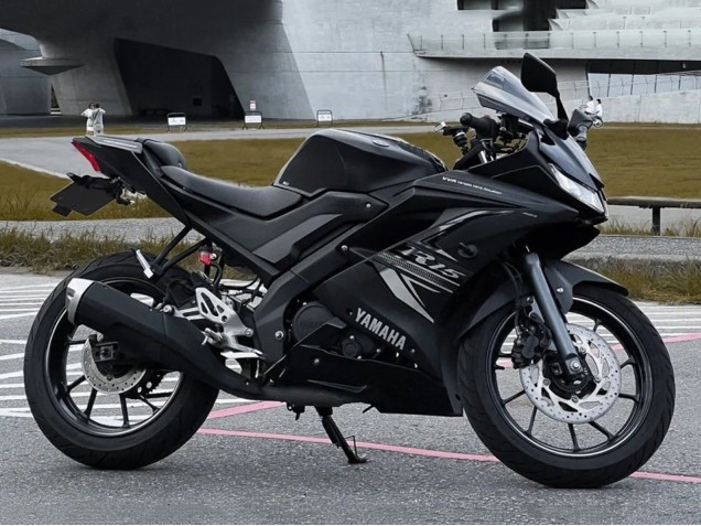 Großhandel Yamaha YZF R15 Motorrad Verkleidung 2018-2024 - Matt Schwarz