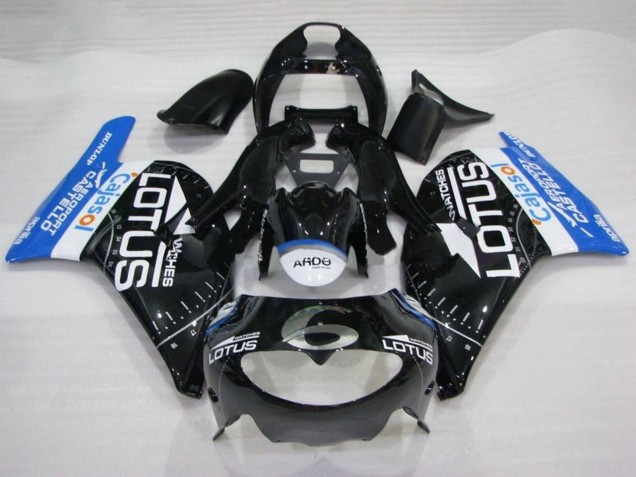 Großhandel Aprilia RS250 Motorrad Verkleidung 1995-1997 - Glanzendes Schwarz Weiss Blau Lotus