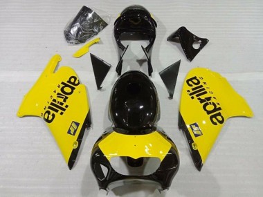 Großhandel Aprilia RS250 Motorrad Verkleidung 1999-2004 - Gelb Glanzendes Schwarz