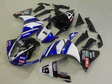 Großhandel Yamaha YZF R1 Motorrad Verkleidung 2009-2011 - Weiss Blau Schwarz Fimer Yamalube