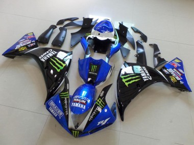 Großhandel Yamaha YZF R1 Motorrad Verkleidung 2009-2011 - Weiss Blau Schwarz Grun Monster Yamalube Graves