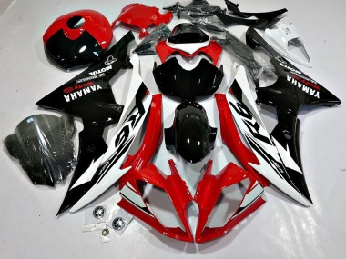 Großhandel Yamaha YZF 600 R6 Motorrad Verkleidung 2008-2016 - Weiss Rot Glanzendes Schwarz Motul Michelin