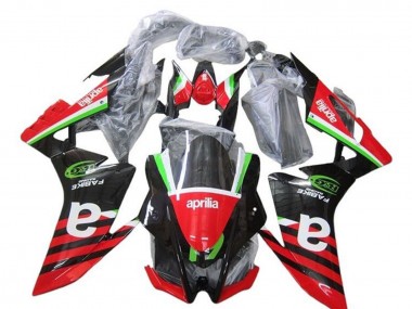Großhandel Aprilia RSV4 1000 Motorrad Verkleidung 2009-2015 - Rot Grun Schwarz Streifen