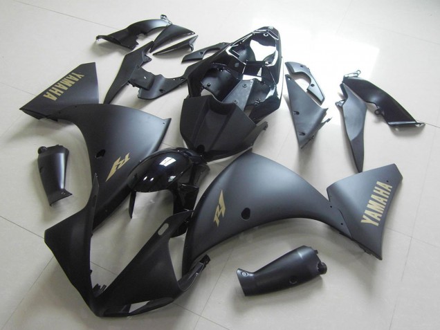 Großhandel Yamaha YZF R1 Motorrad Verkleidung 2009-2011 - Glanzendes Schwarz Matt Schwarz Gold Aufkleber