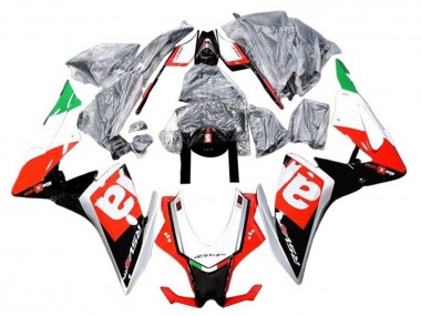 Großhandel Aprilia RSV4 1000 Motorrad Verkleidung 2016-2020 - Rot Schwarz Silber Grun
