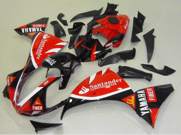 Großhandel Yamaha YZF R1 Motorrad Verkleidung 2009-2011 - Rot Schwarz Weiss Santunder Fimer