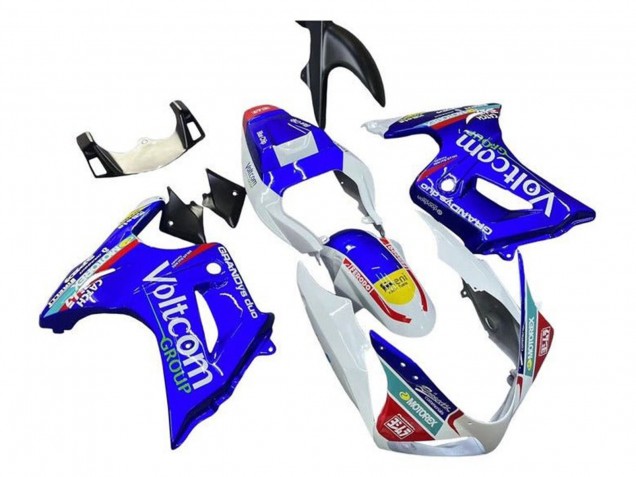 Großhandel Suzuki SV650 Motorrad Verkleidung 2003-2013 - Weiss Blau Voltcom