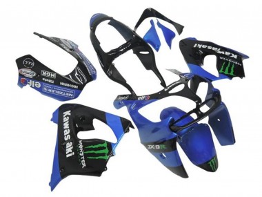 Großhandel Kawasaki ZX9R Motorrad Verkleidung 2000-2001 - Blau Schwarz Grun Monster