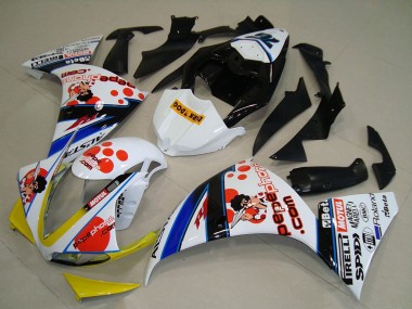 Großhandel Yamaha YZF R1 Motorrad Verkleidung 2009-2011 - Weiss Rot Gelb Schwarz Pepe Phone Dunkel Dog