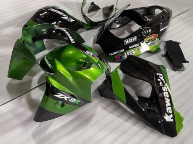 Großhandel Kawasaki ZX9R Motorrad Verkleidung 2002-2003 - Grun Schwarz Elf