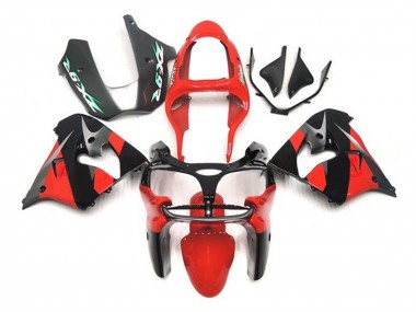 Großhandel Kawasaki ZX9R Motorrad Verkleidung 2002-2003 - Rot Schwarz Silber