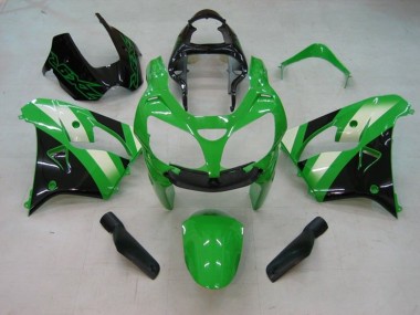 Großhandel Kawasaki ZX9R Motorrad Verkleidung 2002-2003 - Grun Weiss Schwarz