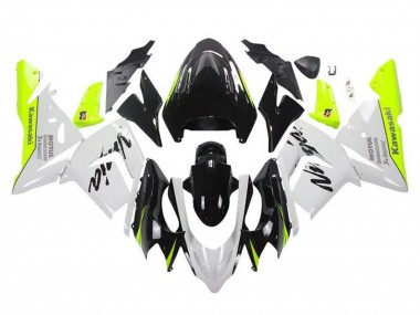 Großhandel Kawasaki ZX10R Motorrad Verkleidung 2004-2005 - Weiss Schwarz Neon Gelb