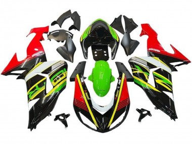 Großhandel Kawasaki ZX10R Motorrad Verkleidung 2006-2007 - Rot Grun Gelb Schwarz