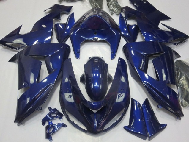 Großhandel Kawasaki ZX10R Motorrad Verkleidung 2006-2007 - Dunkel Blau