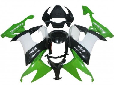 Großhandel Kawasaki ZX10R Motorrad Verkleidung 2008-2010 - Grun Weiss Schwarz