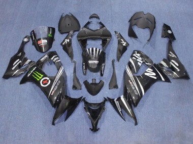 Großhandel Kawasaki ZX10R Motorrad Verkleidung 2008-2010 - Schwarz Weiss Grun Monster