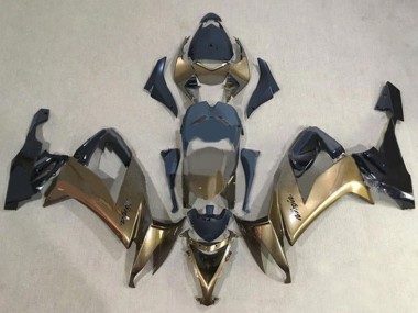 Großhandel Kawasaki ZX10R Motorrad Verkleidung 2008-2010 - Dunkel Gold Schwarz