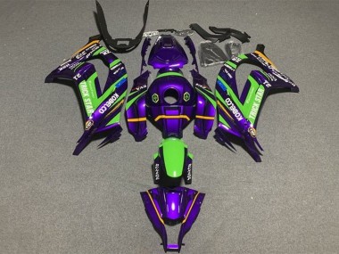 Großhandel Kawasaki ZX10R Motorrad Verkleidung 2016-2020 - Lila Grun Trick Star Kobelco